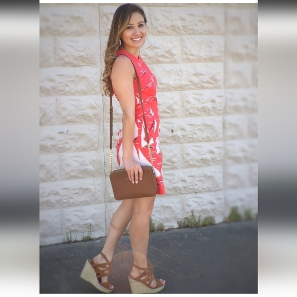 Anthropologie Maeve Berru Sailboat Shift Dress Size Red White Preppy Nautical 4 - Picture 9 of 16